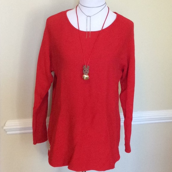 Michael Kors Sweaters - ⭐️Michael Michael Kors long red boat neck sweater